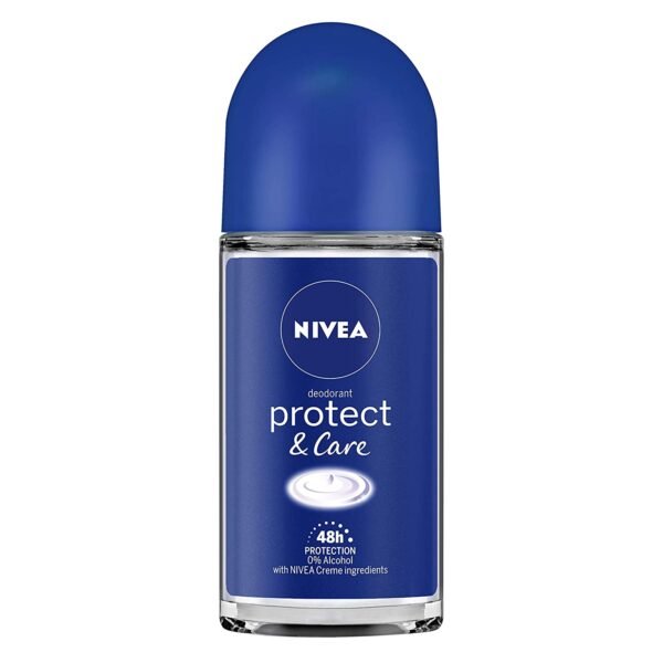 NIVEA Deodorant Roll On, Protect & Care, 50ml