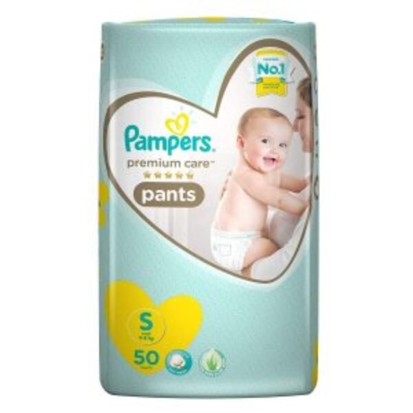 Pampers Premium Care Pants Diapers, Small (50 Count)