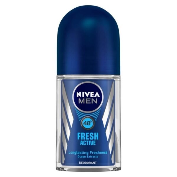 NIVEA Men Deodorant Roll On, Fresh Active, 50 ml