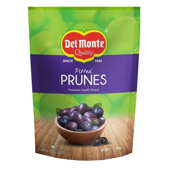 Del Monte Dried Premium Pitted Prunes,340gm