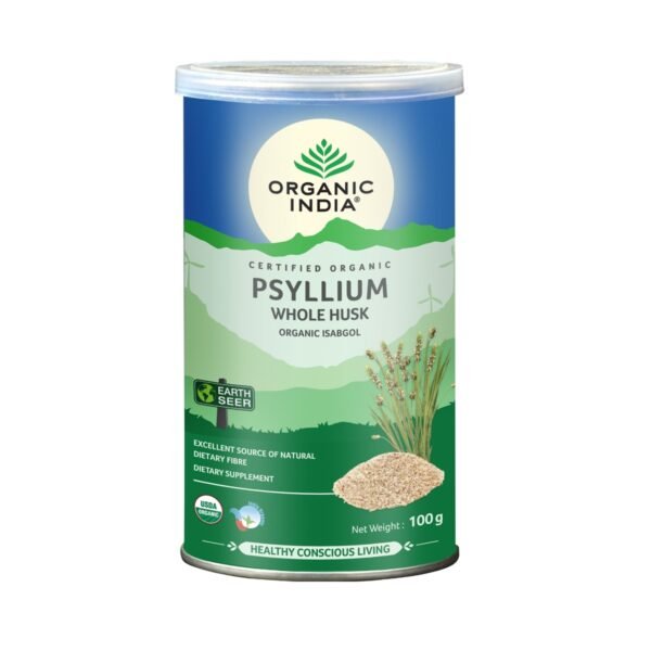 Organic India Psyllium Whole Husk 100Gm