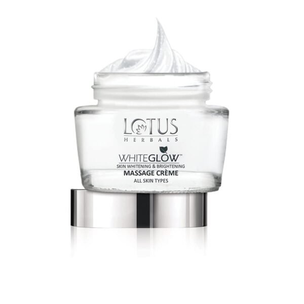 Lotus Herbals Whiteglow Skin Whitening & Brightening Massage Cream , 60Gm