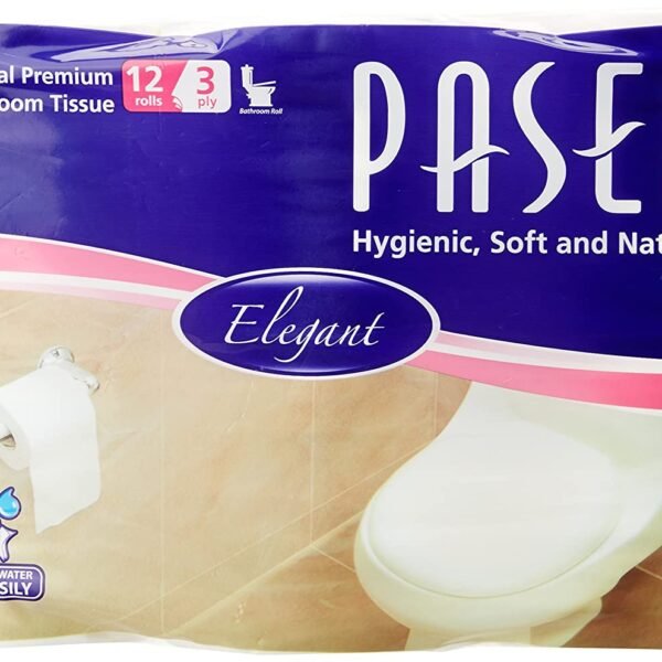 Paseo Tissues Toilet Roll 3 Ply – 300 Pulls (12 Rolls)