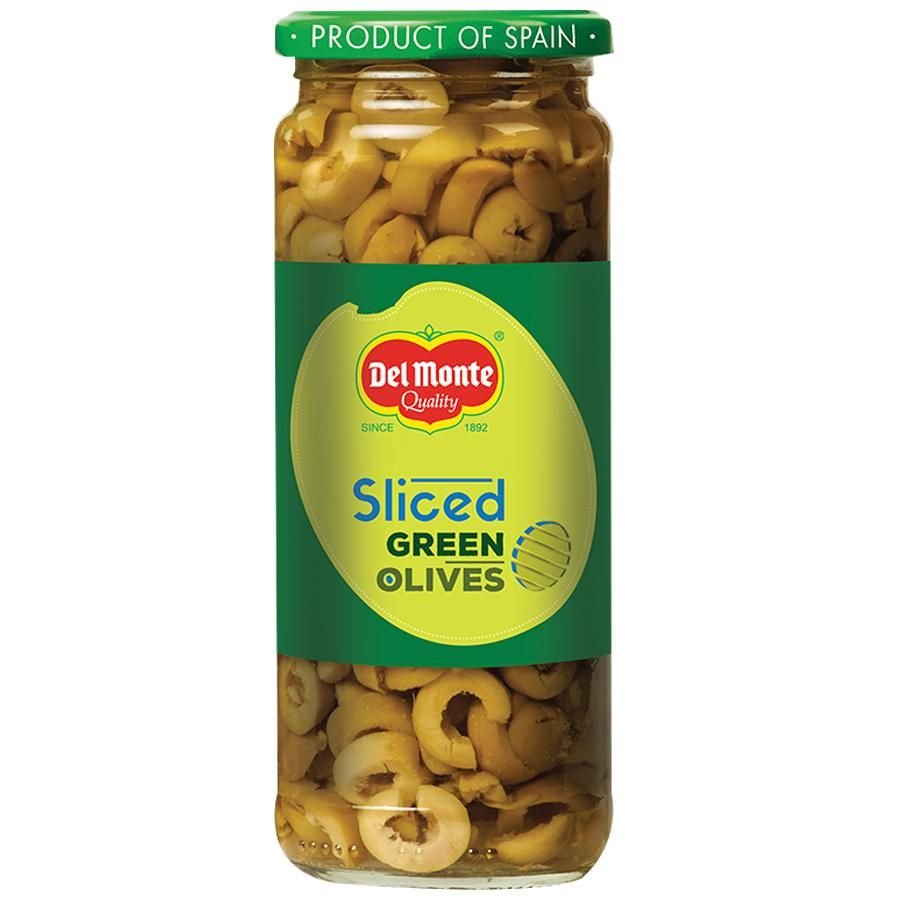 Del Monte Sliced Green Olives, 450 G