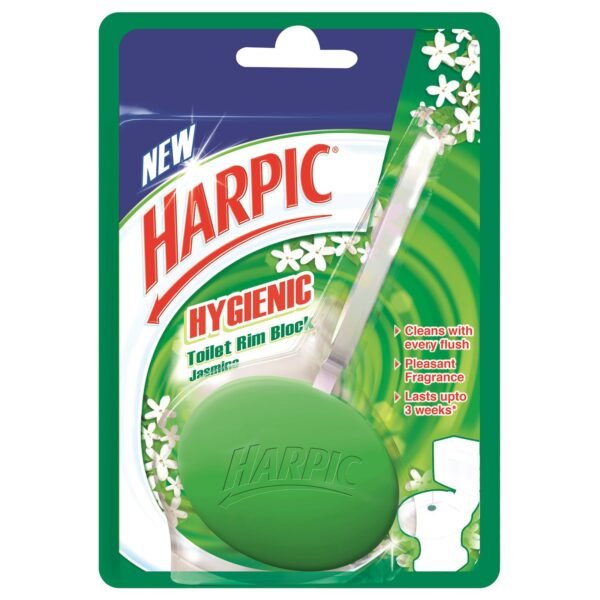 Harpic Toilet Rim Block Hygienic Jasmine, 26gm