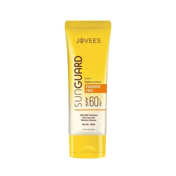 Jovees Sun Guard 3-In-1 Matte Lotion Spf 60 Pa+++ Uva/Uvb Protection (100Ml)