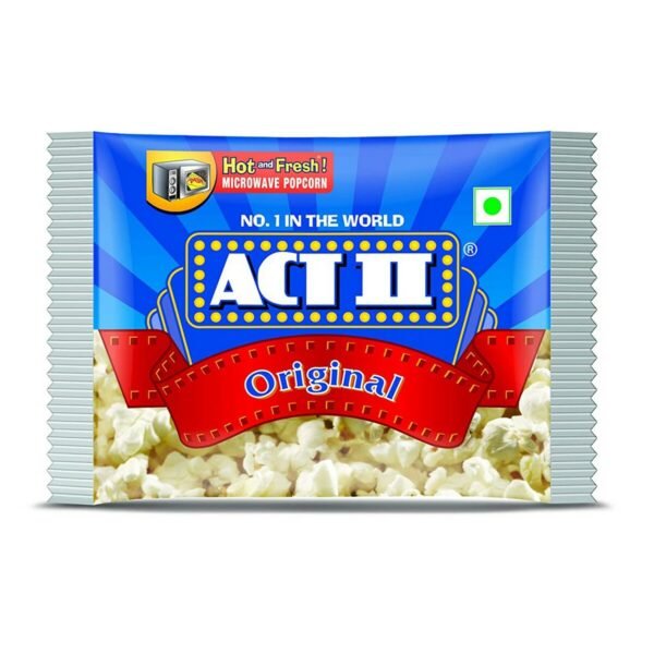 Act II Natural Popcorn, 33gm
