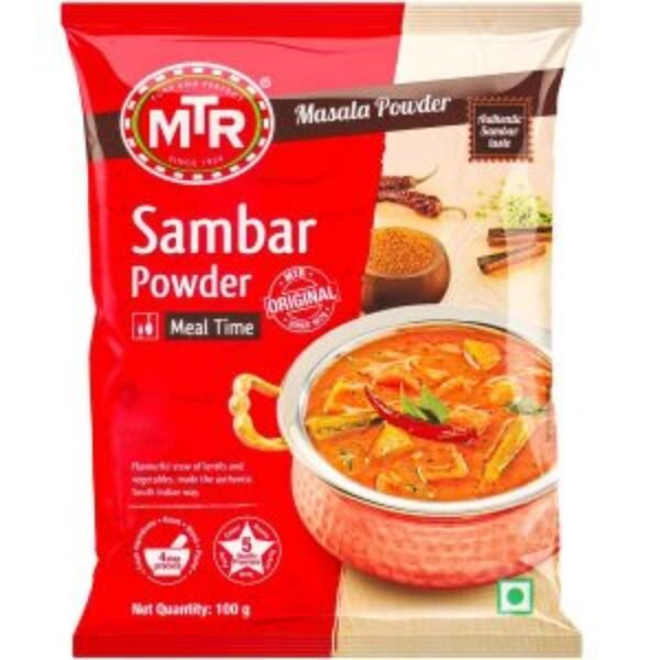 Mtr Masala – Sambar Powder, 100 G Pouch
