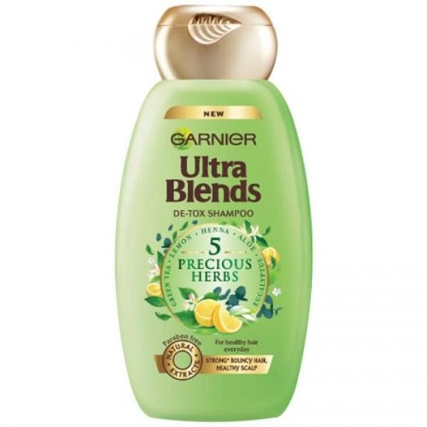 Garnier Ultra Blends Shampoo, 175 Ml 5 Precious Herbs