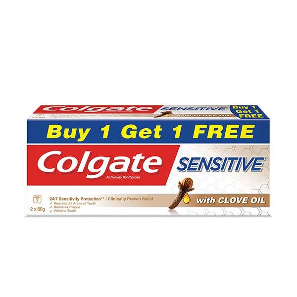 Colgate Sensitive Clove Oil Toothpaste (Pack Of 2 X 80 Gm)