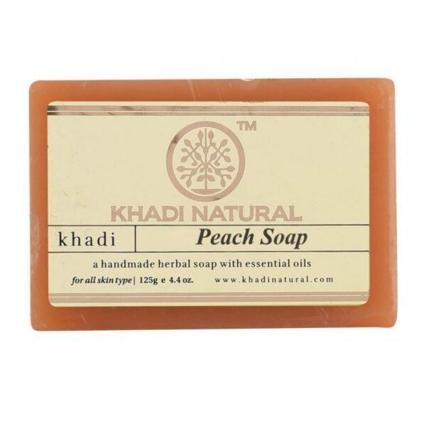 KHADI HERBAL PEACH SOAP, 125gm