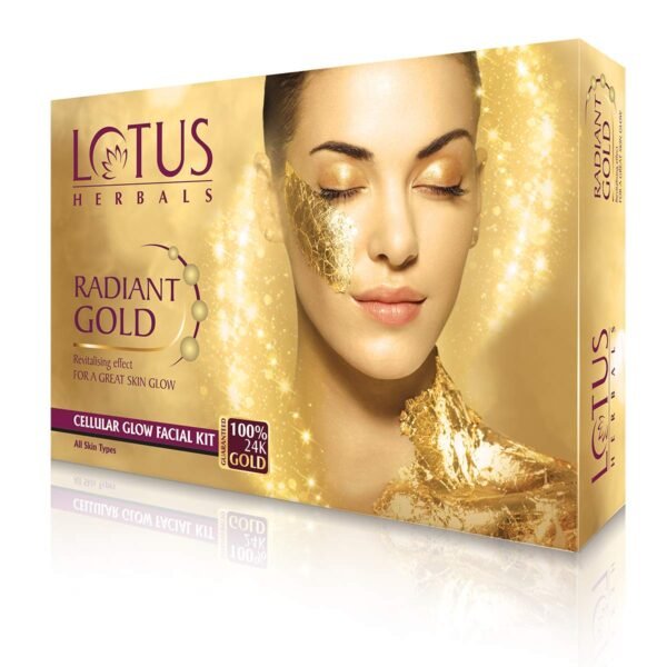 Lotus Radiant Gold Facial Kit Steps 148G (4 Use)