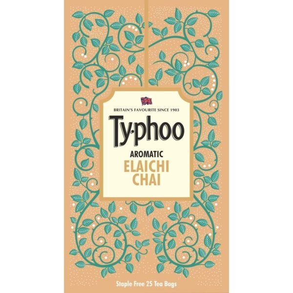 Typhoo Reviving Flavoured Elaichi Chai (25 Tea Bags)