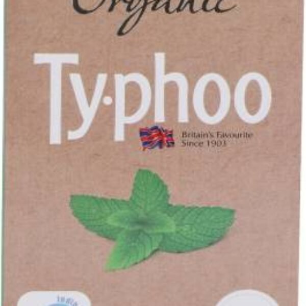 Typhoo Organic Peppermint Tea Bags Box  25 Bags