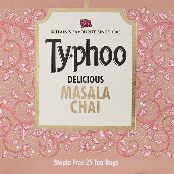 Typhoo Delicious Masala Tea Bags Enriched 25 Tea Bags