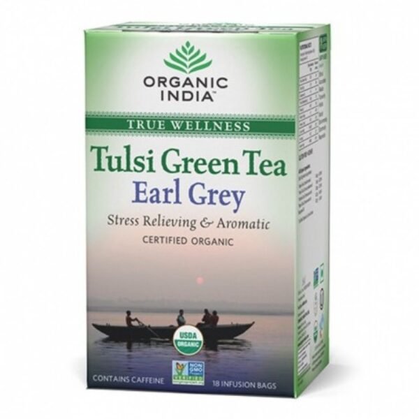 Organic India Tulsi Earl Grey Tea, 18 Tea Bags
