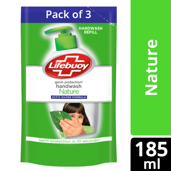 Lifebuoy Nature – Germ Handwash Refill, 185 Ml