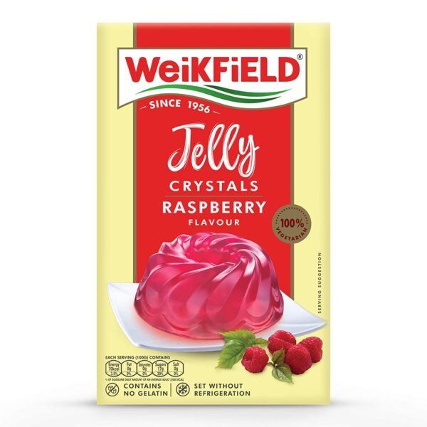 Weikfield Jelly Crystals, Raspberry, 90Gm