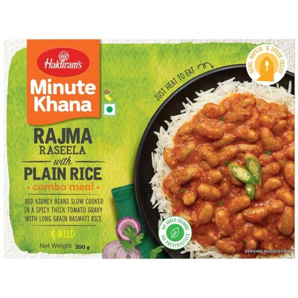 Ready To Eat Rajma With Plain Rice 375Gm