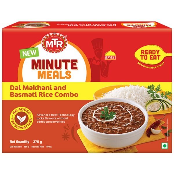 Mtr Dal Makhani & Basmati Rice Combo,375Gm