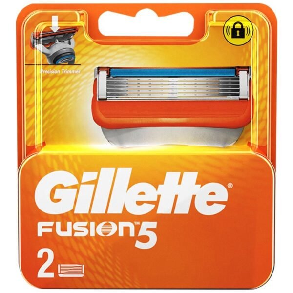 Gillette Fusion – Manual Shaving Razor Blades Cartridge, 2 Pcs