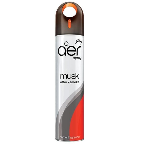 Godrej Aer Spray – Home & Office Air Freshener, Musk After Smoke, 240 Ml