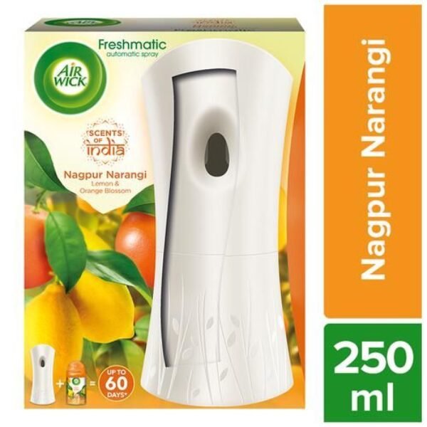 Airwick Freshmatic Freshener Kit -Nagpur Narangi, 250 Ml