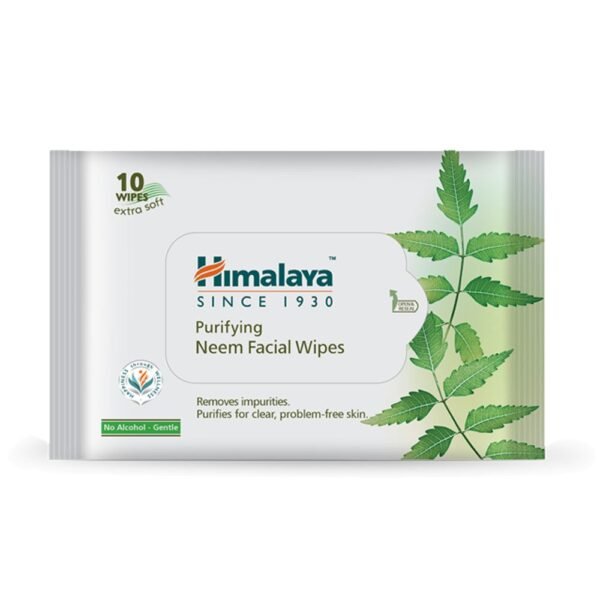 Himalaya Purifying Neem Facial Wipes, 10 Count