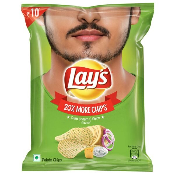 Lays Potato Chips ? American Style Cream & Onion Flavour ? 30G