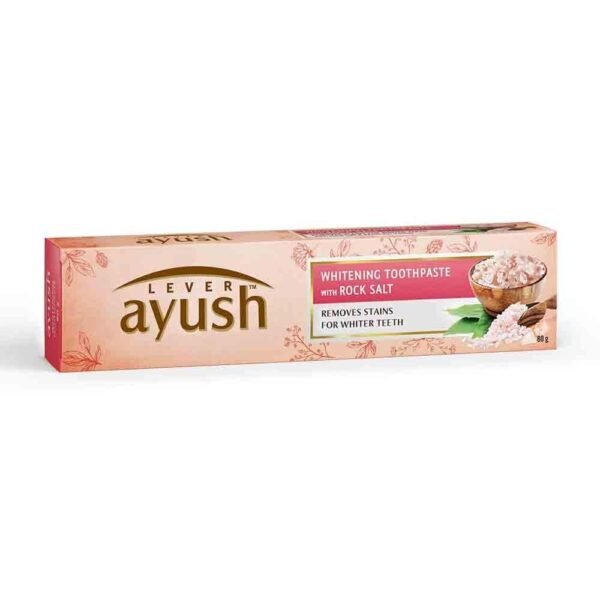 Ayush Whitening Toothpaste Rock Salt, 80Gm