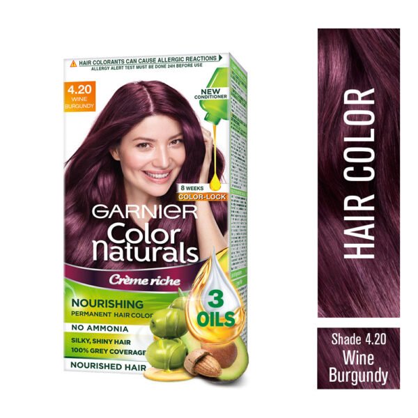 Garnier Color Naturals Creme Hair Color Big Pack – 4.20 Wine Burgundy