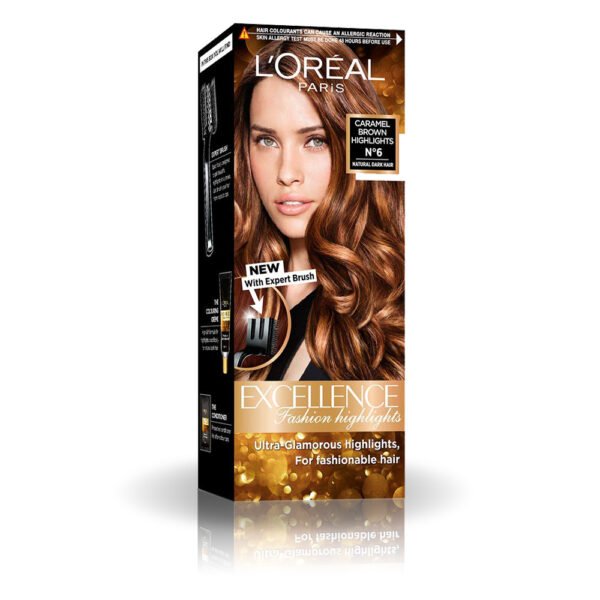L?Oreal Paris Caramel Brown N6 Hair Color, 29Ml+16G