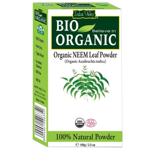 Indus Valley Neem Powder 100% Organic & Chemical 100G