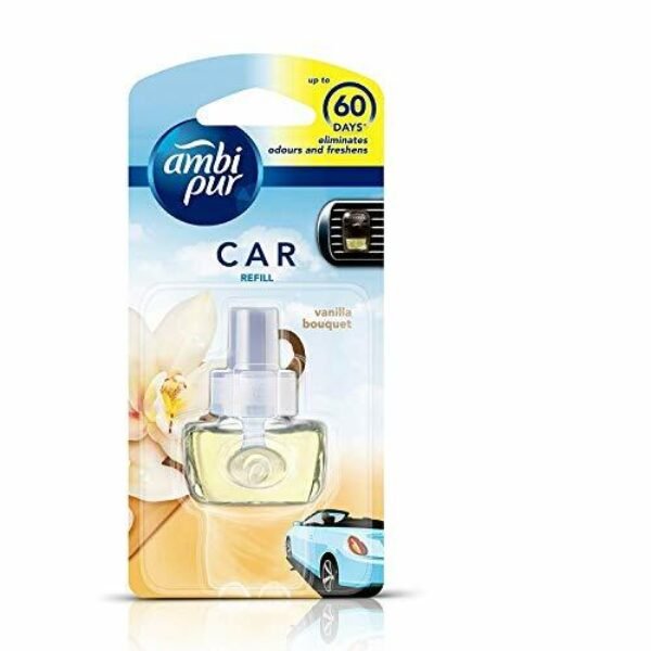 Ambi Pur Vanilla Bouquet Car Air Freshener Refill (7.5 Ml)