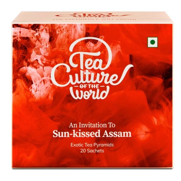 Tea Culture Of The World Sun-Kissed Assam Tea – Black Tea – 20 Tea Bags