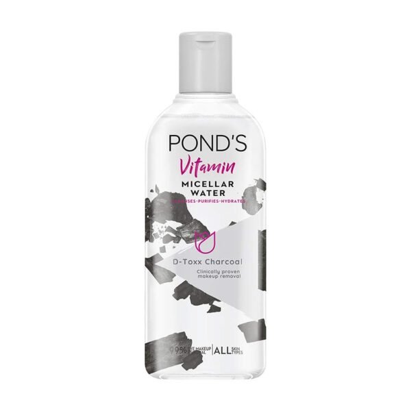 Ponds Vitamin Micellar Water D-Toxx Charcoal, 250Ml