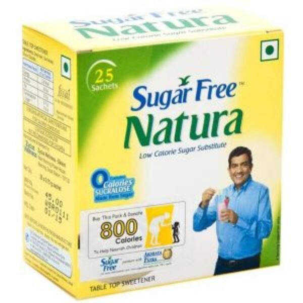 Sugar Free Natura Low Calorie Sweetener, 25 Sachets