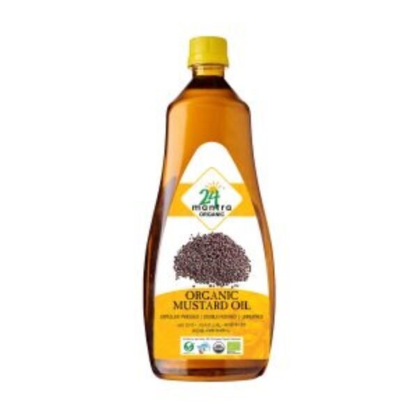 24 Mantra Organic Pressed Mustard Oil, 1Ltr