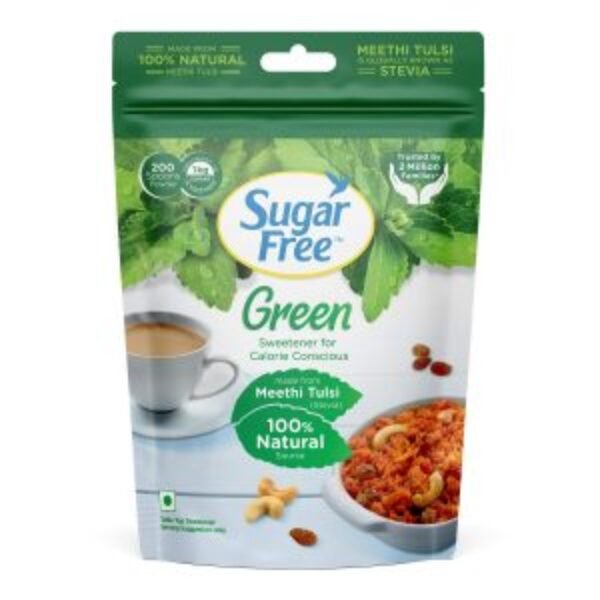 Sugar Free Green Natural Stevia Pouch (200 G)