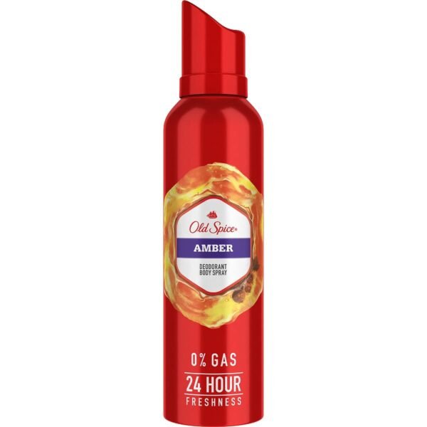 Old Spice Amber No Gas Deodorant Body Spray Perfume, 140 Ml