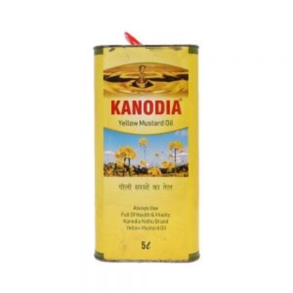 Kanodia Yellow Mustard Oil,5 Liter