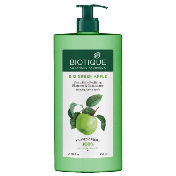 Biotique Bio Green Apple Shampoo And Conditioner 650Ml