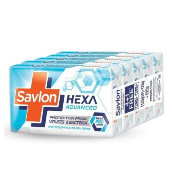 Savlon Hexa Advanced Soap 125Gx4+1