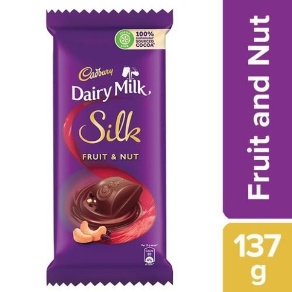 Cadbury Dairy Milk Silk Fruit & Nut Chocolate Bar, 137 G