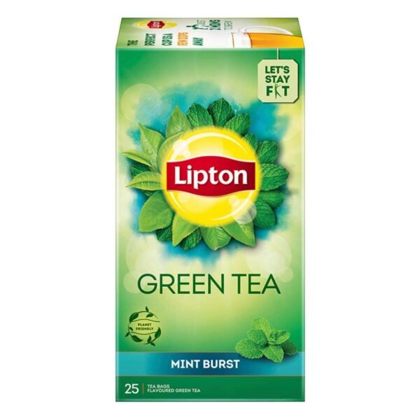 Lipton Mint Burst Green Tea Bags, 25 Pieces