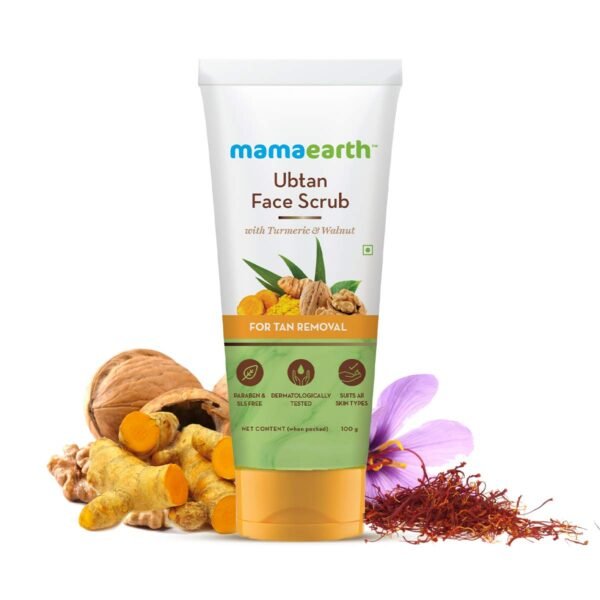 Mamaearth Ubtan Scrub For Face Tan Removal-100G