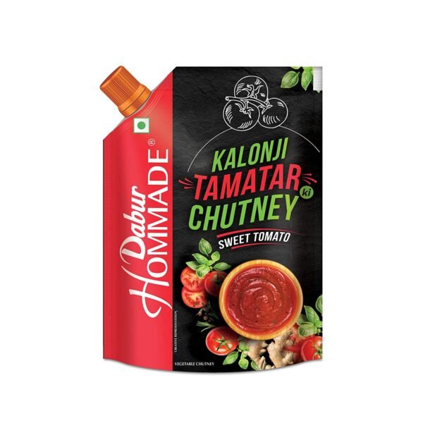 Dabur Hommade Kalonji Tamatar Ki Chutney Pouch, 200 Gm