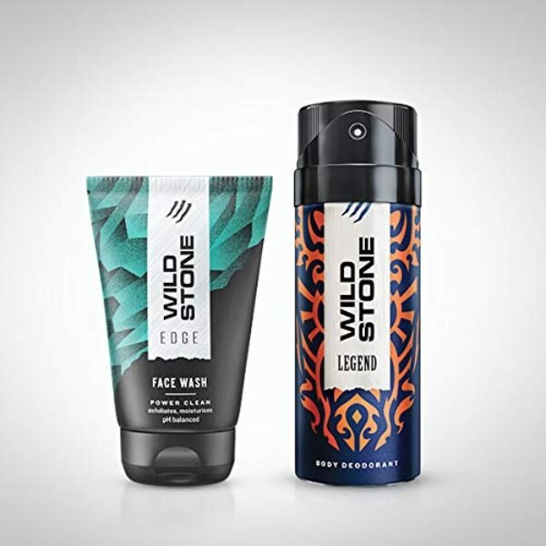 Wild Stone Legend Deodorant And Edge Face Wash Combo (150 Ml + 50 Ml)