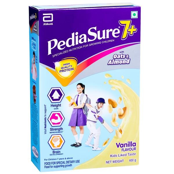 Pediasure 7+ Vanilla Flavour With Oats & Almond Refill 400 G