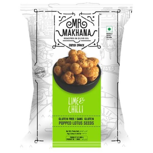 Mr. Makhana Lime & Chilli 75 Gm